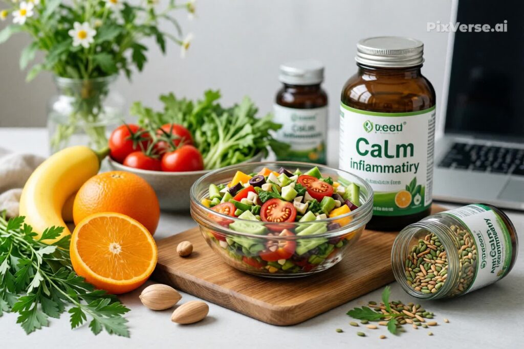 Nutrition Support for Nerve Health Education Illustration Nutrition support for nerve health education illustration showing healthy foods for nerve function