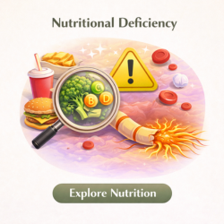 icon showing nutritional deficiency affecting nerve function and nerve signaling