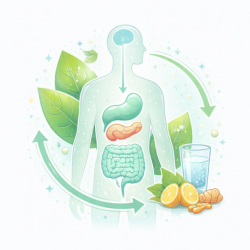 Detox nutrition diagram showing body system support