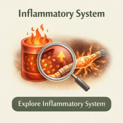 icon showing inflammation affecting nerve sensitivity and nerve signaling