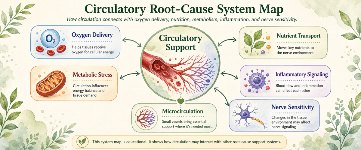 Impaired Roots Circulatory Impairment System and Nerve Health