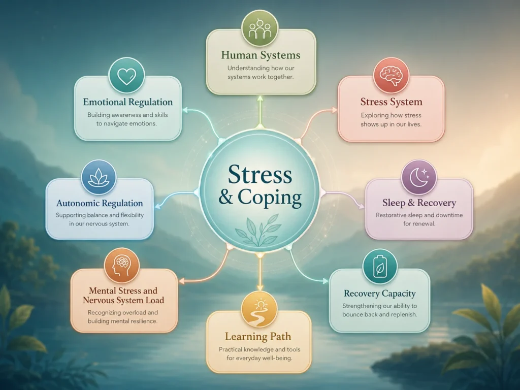 Stress & Coping Human Systems Map Stress & Coping system map with Human Systems and nervous system connections