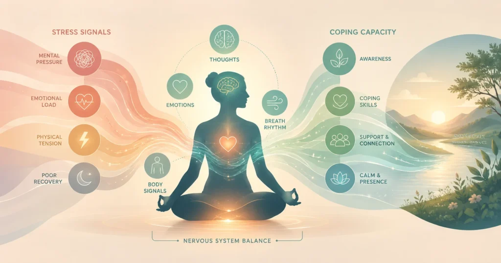 Stress & Coping System Interactions Stress & Coping system interactions with emotional regulation, body awareness, recovery capacity, and nervous system balance