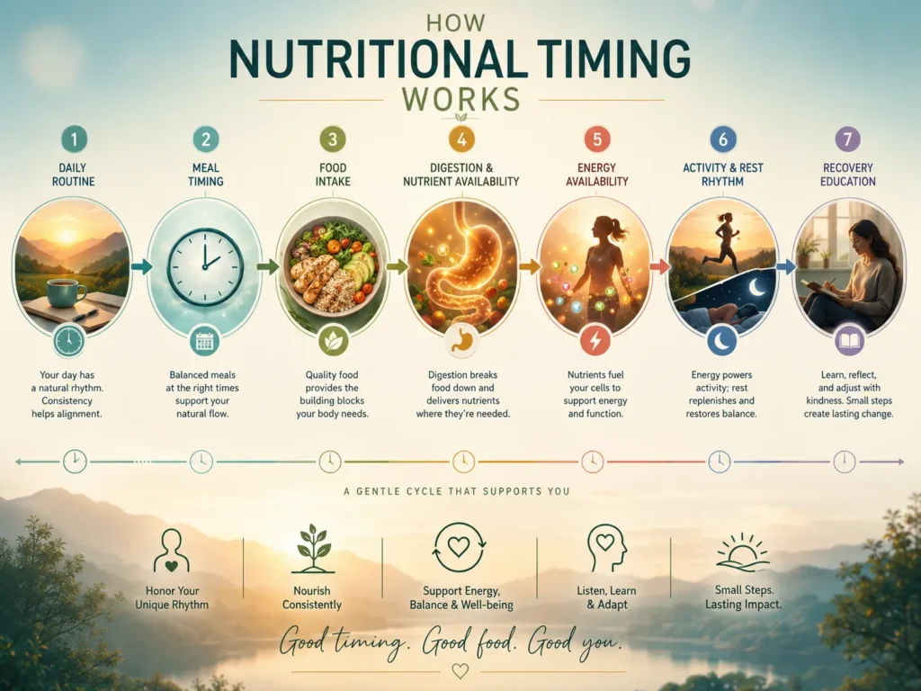 Nutritional Timing Common Misunderstandings Common misunderstandings about Nutritional Timing comparison image with common view and better system-based view.